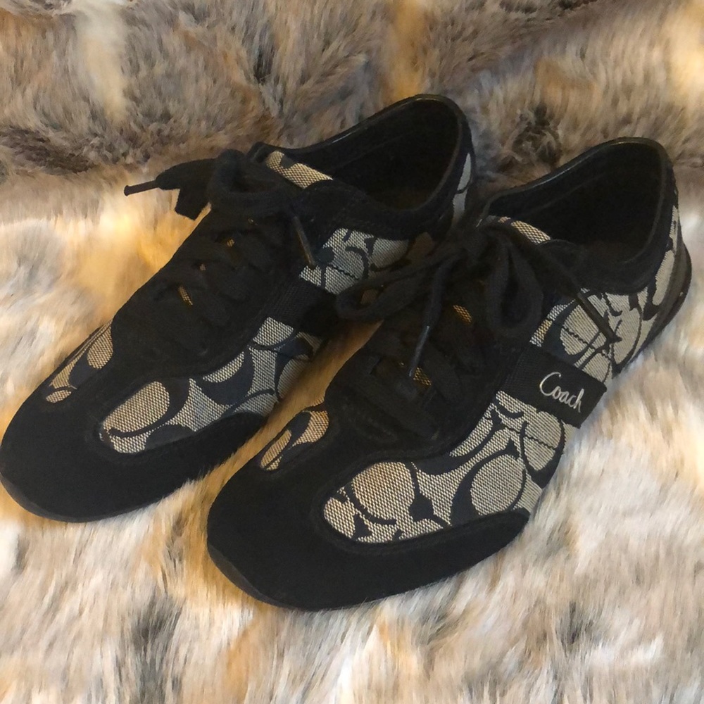 Authentic Black Coach Sneakers Size 6.5
